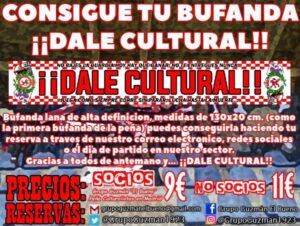 Nueva bufanda culturalista ¡¡Dale Cultural!!
