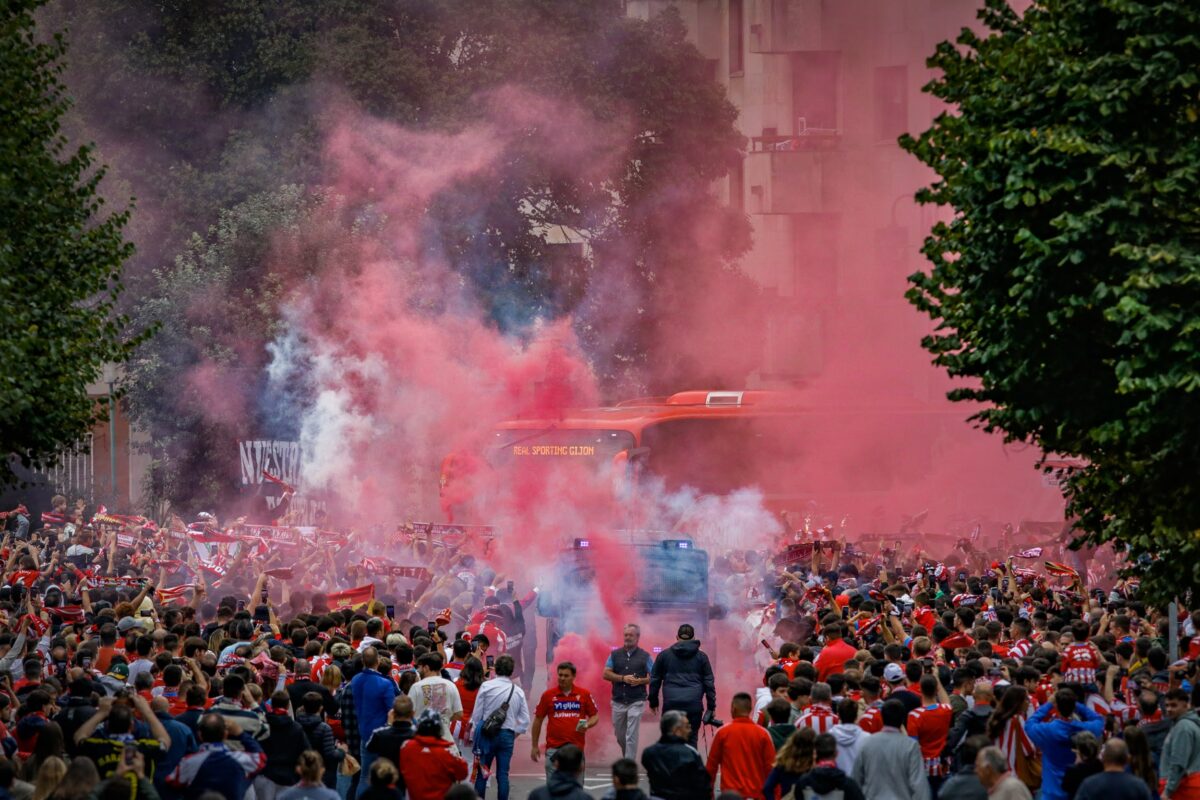 La afición del Sporting se concentrará en el…