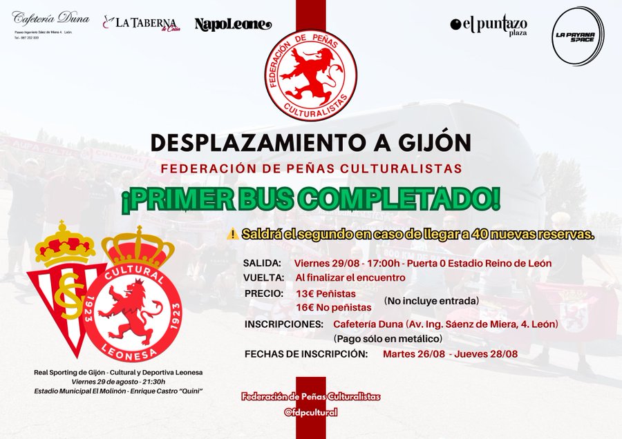 La Federación de peñas ya ha llenado un…